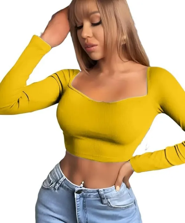 Yellow_Premium_Top_For_Women