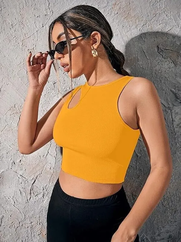 Yellow_Premium_Top_For_Women