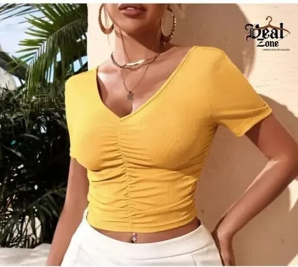 Yellow_Premium_Top_For_Women