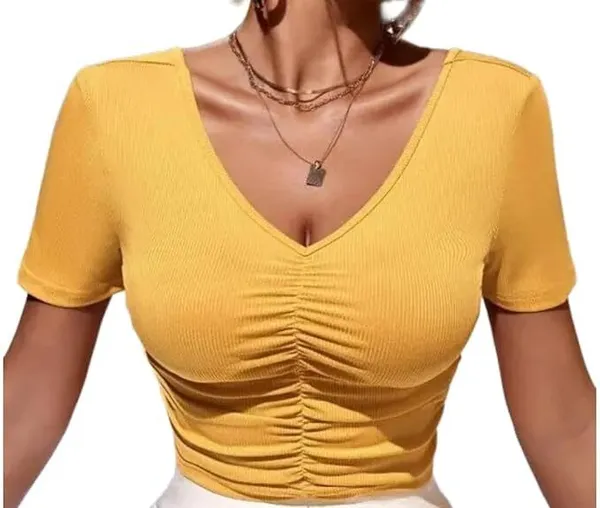 Yellow_Premium_Top_For_Women