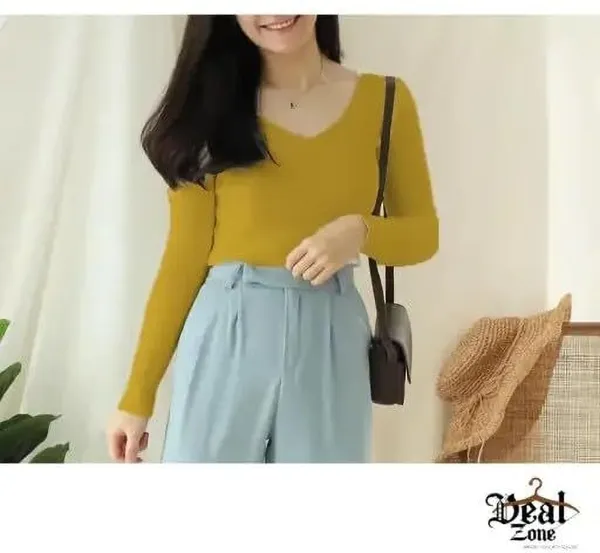 Yellow_Premium_Top_For_Women
