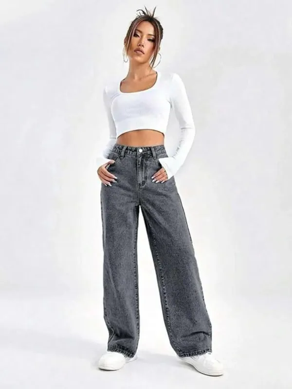 Grey_Premium_Jeans_For_Women