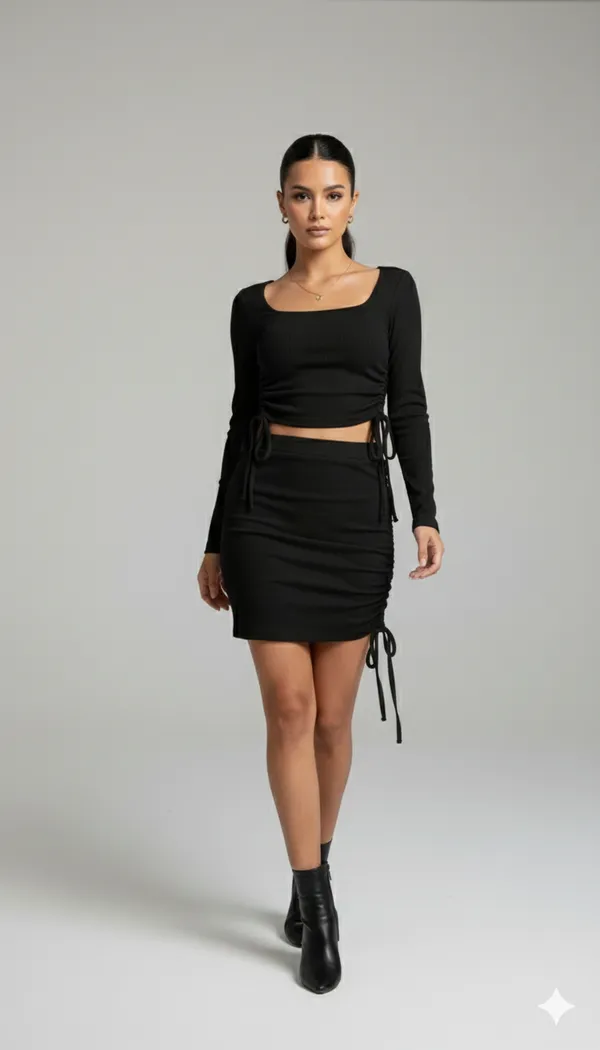 Black_Premium_Quality_Skrt_Top_Dres_For_Women