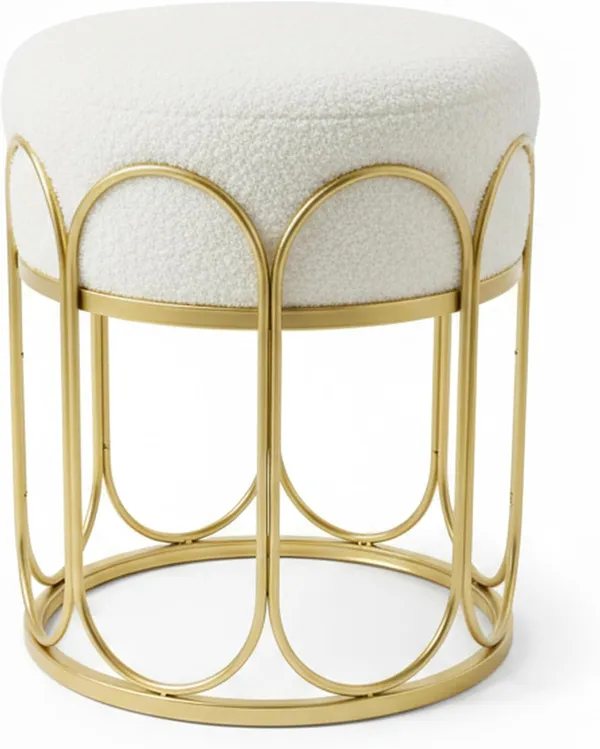 Gold_Metal_Poufs_For_Home_Decor