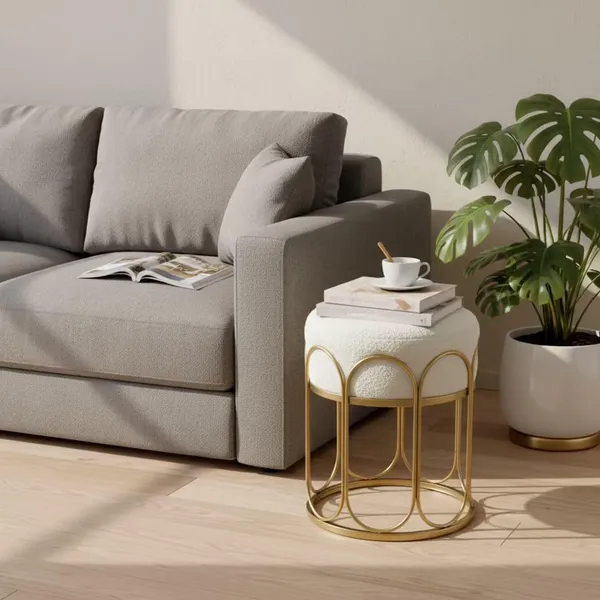 Gold_Metal_Poufs_For_Home_Decor