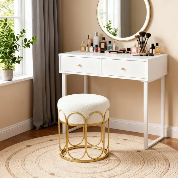 Gold_Metal_Poufs_For_Home_Decor