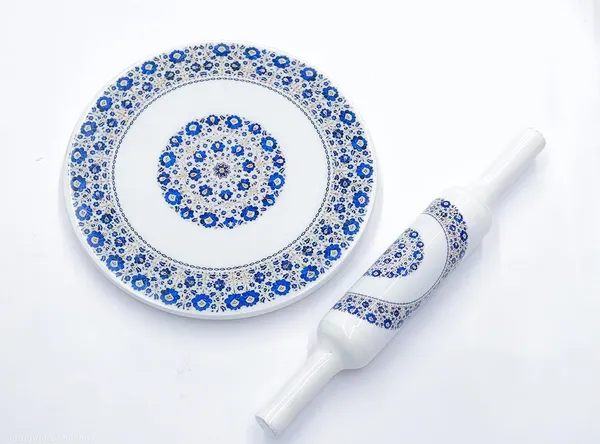 Blue_Floral_Heavy_Marble_Chakla_Belan_Set_