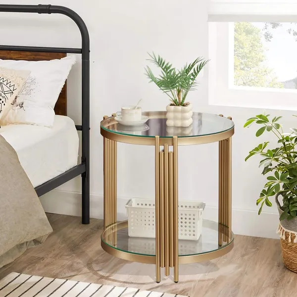 Round_Side_Table_2_Tier_Luxury_Gold_End_Table_Clear_Tempered_Glass_Side_Tables_For_Living_Room_