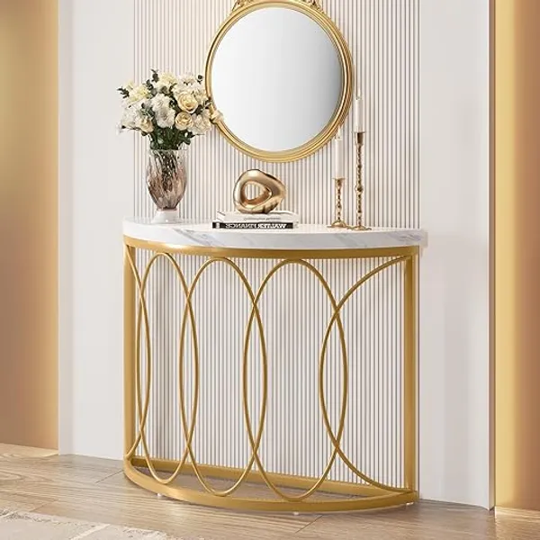 Half_Moon_Design_Console_Table_for_Living_Room