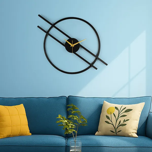 Black_Metal_Wall_Clock_For_Home_Decor