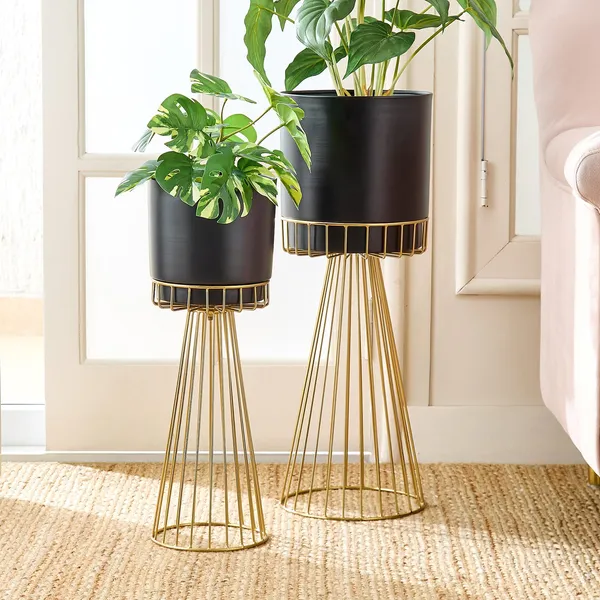 Gold_Metal_Planter_Stand_For_Home_Decor_(Pack_of_2)