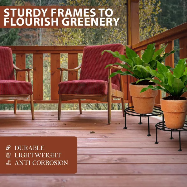 Nestroma_Set_of_4_Round_Planter_Stand_for_Home_&_Garden