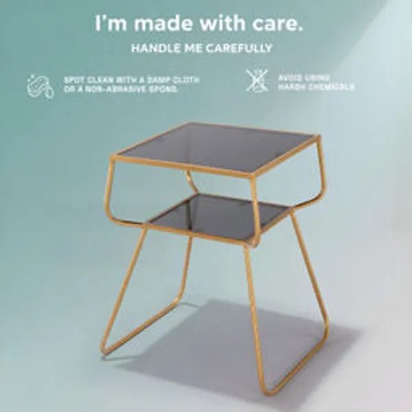 Nestroma_Luxury_Black_Metallic_Tiered_End_Table