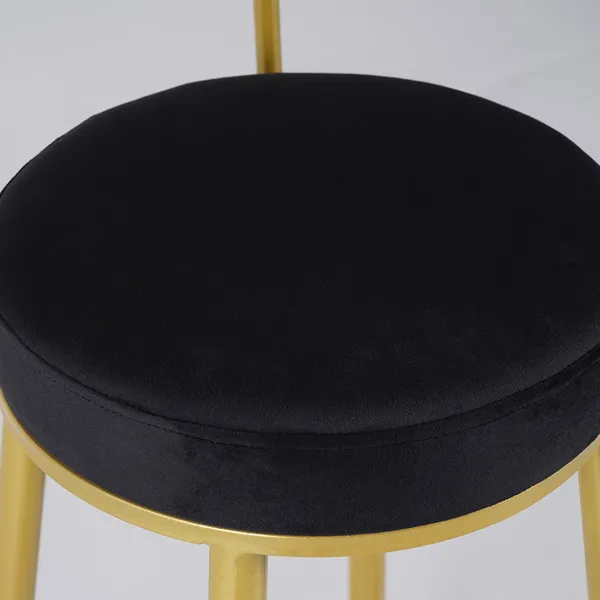 Affordable_Luxury_Modern_Velvet_Bar_Stools_With_Upholstery_Black_Set_of_2