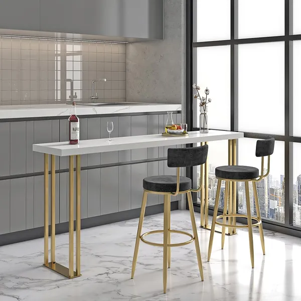 Affordable_Luxury_Modern_Velvet_Bar_Stools_With_Upholstery_Black_Set_of_2