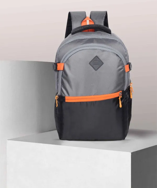 Grey_And_Black_Pu_Backpack_For_Men_And_Women