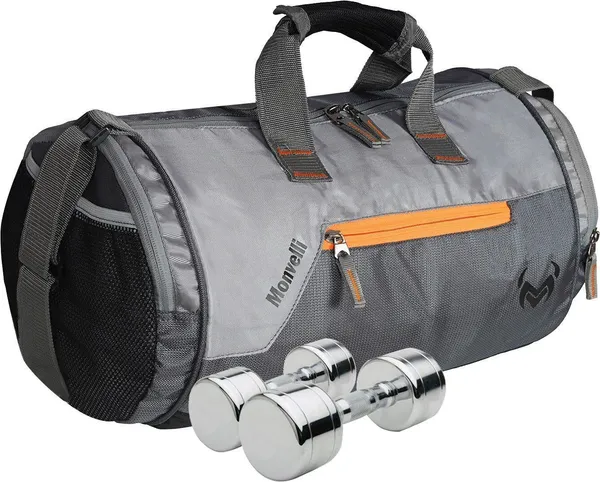Grey_And_Black_And_Orange_Polyester_Gym_Kit_Bag_For_Men_And_Women