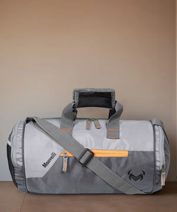 Grey_And_Dark_Grey_And_Orange_Polyester_Gym_Kit_Bag_For_Men_And_Women