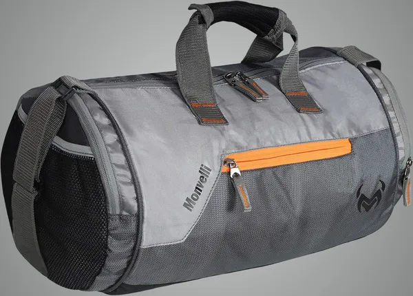 Grey_And_Dark_Grey_And_Orange_Polyester_Gym_Kit_Bag_For_Men_And_Women