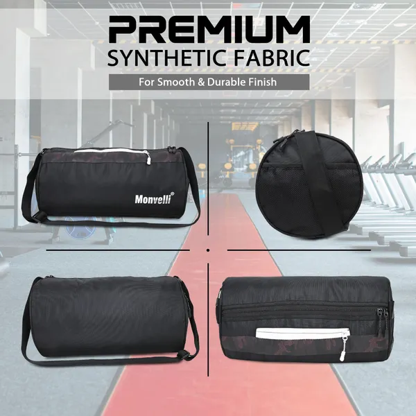 Black_And_White_Polyester_Gym_Kit_Bag_For_Men_And_Women