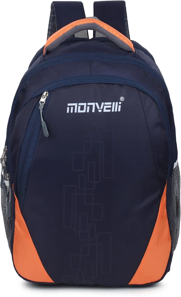 Navy_Blue_And_Orange_Polyester_Backpack_For_Men_And_Women