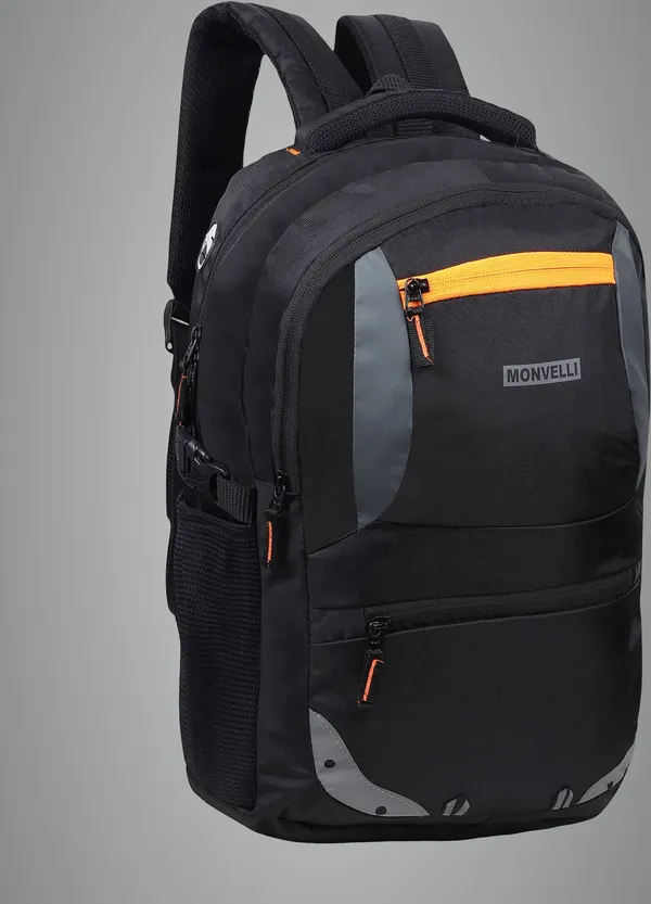Black_Polyester_Laptop_Backpack_For_Men_And_Women