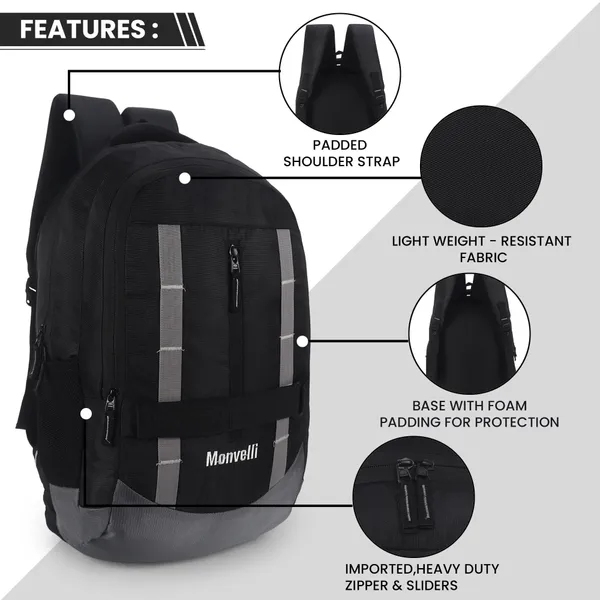 Black_And_Grey_Polyester_Backpack_For_Men_And_Women