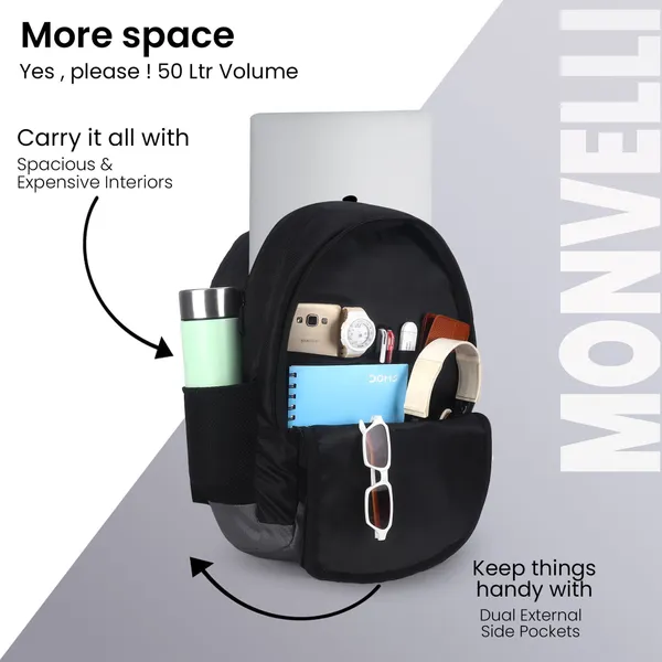 Black_And_Grey_Polyester_Backpack_For_Men_And_Women