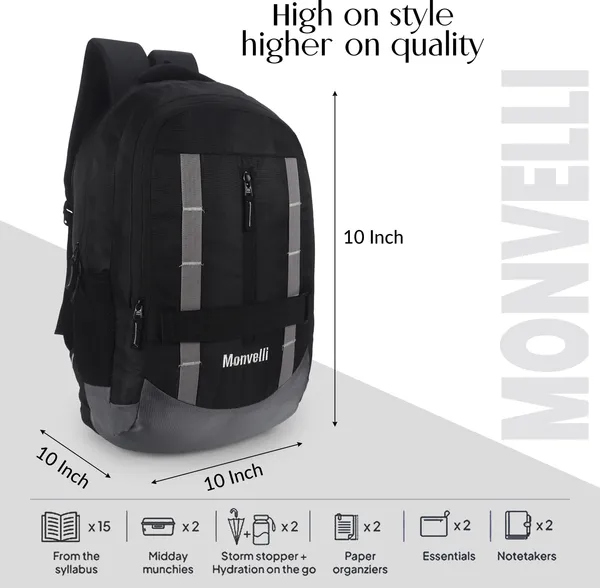 Black_And_Grey_Polyester_Backpack_For_Men_And_Women