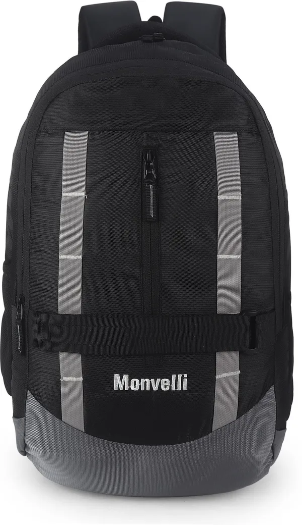 Black_And_Grey_Polyester_Backpack_For_Men_And_Women