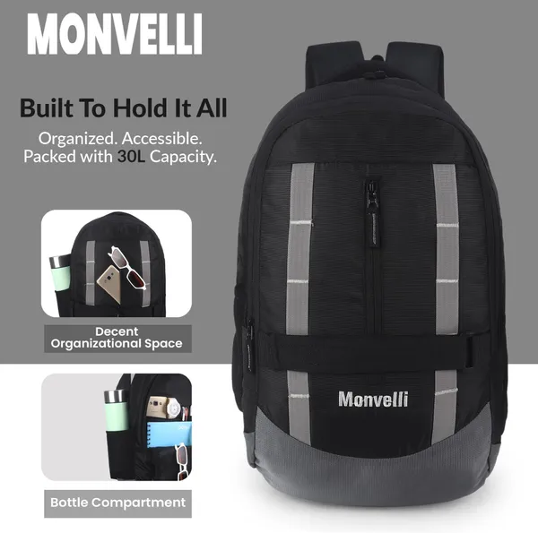 Black_And_Grey_Polyester_Backpack_For_Men_And_Women