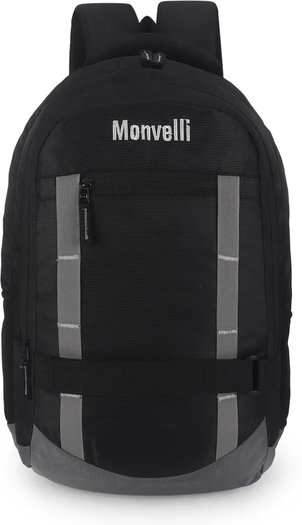 Black_And_Grey_Polyester_Backpack_For_Men_And_Women