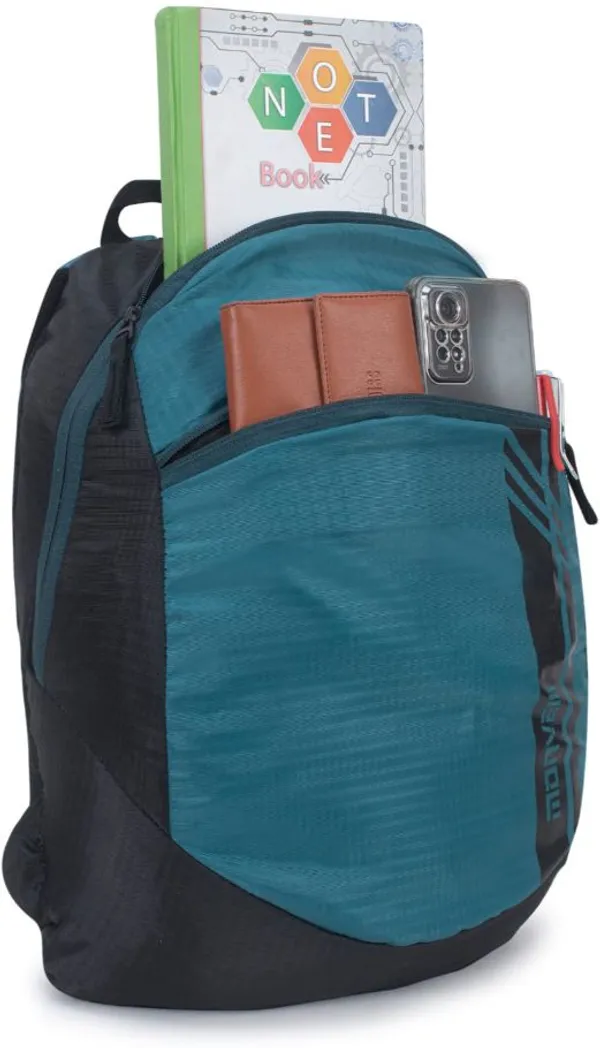 Green_And_Black_Pu_Backpack_For_Men_And_Women
