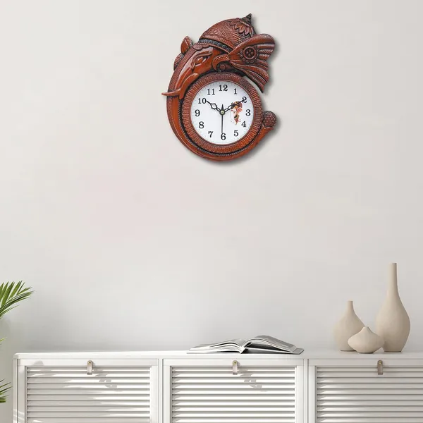 Advikcraft_Designer_Ganesha_Wall_Clock_Handcrafted_Polyresin_Analog_Clock_For_Home_Pooja_Room_Decor_28_X_23_Cm_Antique_Bronze_Finish_Brown