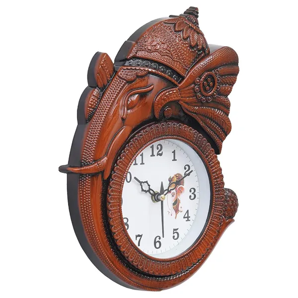Advikcraft_Designer_Ganesha_Wall_Clock_Handcrafted_Polyresin_Analog_Clock_For_Home_Pooja_Room_Decor_28_X_23_Cm_Antique_Bronze_Finish_Brown