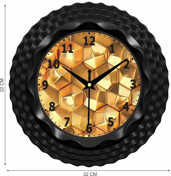 Advikcraft_9_Inch_Islamic_Black_Gold_Designer_Wall_Clock_Silent_Quartz_Movement_Spiritual_Home_Office_Wall_Decor