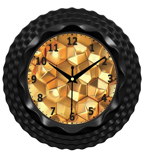 Advikcraft_9_Inch_Islamic_Black_Gold_Designer_Wall_Clock_Silent_Quartz_Movement_Spiritual_Home_Office_Wall_Decor