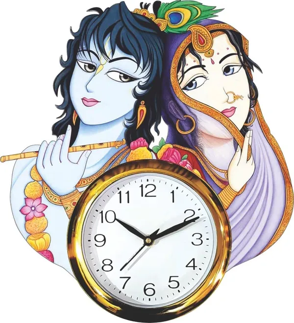 Divine_Craft_Krishna_Radha_Wall_Clock_Decorative_Wooden_Wall_Clock_For_Home_Living_Room_Traditional_Handcrafted_Designer_Timepiece_15x13_Inch