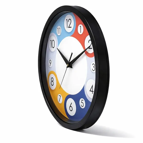 10_Inch_Wall_Clock_For_Home_Bedroom_Living_Room_Office_Not_A_Silent_Ticking_Round_Plastic_Analog_Clock_With_Glass_Cover_Black_Frame_Oc_081
