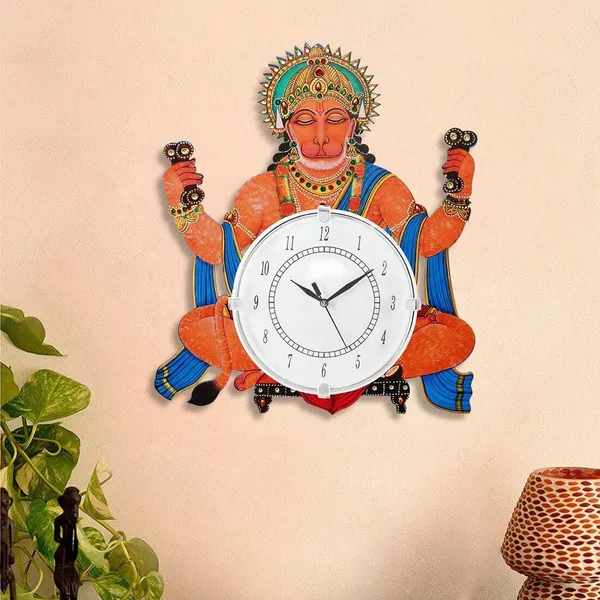 Hanuman_Wall_Clock_Traditional_Indian_Design_Decorative_Clock_For_Home_Temple_Office_Spiritual_Religious_Art_Wall_Hanging_14_X_12_Inches