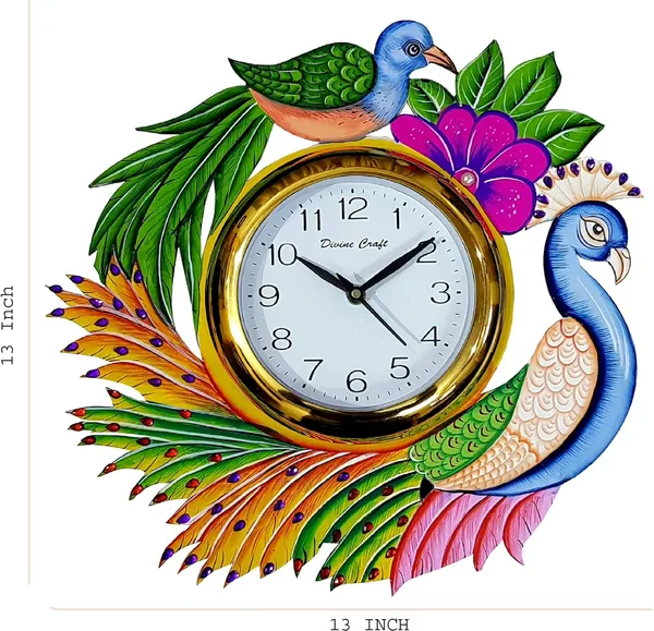Decorative_Wall_Clock_33_Cm_Multicolour_Traditional_Indian_Design_Battery_Operated_Home_Temple_Office_Wall_Hanging_Analog_Clock