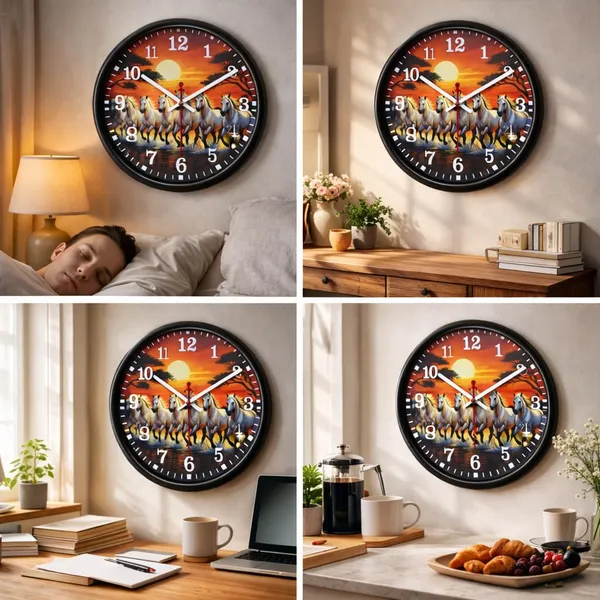 Wall_Clock_12_Inch_Silent_Non_Ticking_Quartz_Roman_Numeral_Antique_Design_Decorative_Round_Wall_Clock_For_Living_Room_Bedroom_Office_Home_Decor_Running_Horses_Wall_Clock