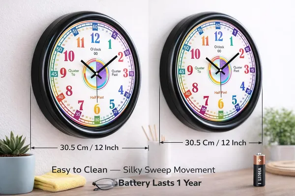 Wall_Clock_12_Inch_Silent_Non_Ticking_Quartz_Roman_Numeral_Antique_Design_Decorative_Round_Wall_Clock_For_Living_Room_Bedroom_Office_Home_Decor_The_Paradox_Learning_Wallclock
