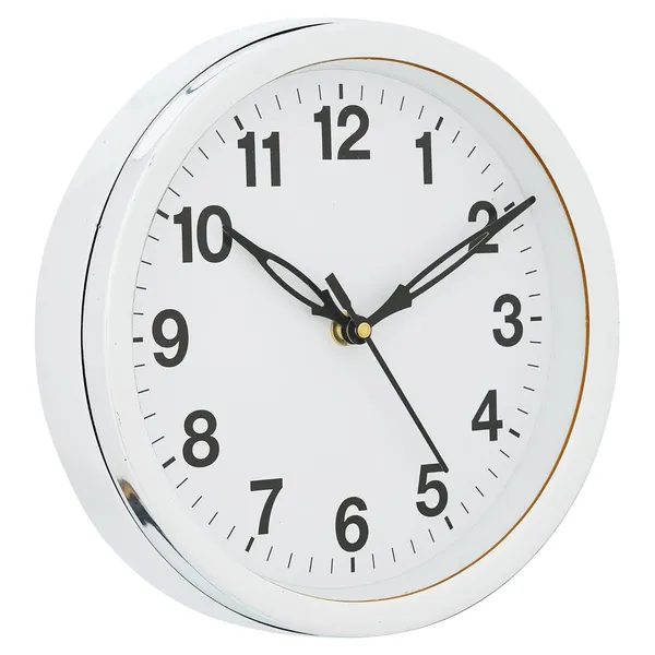 Antique_Plastic_Wall_Clock_For_Home_And_Office_Decor_Office_Wall_Clocks_Wall_Clock_For_Living_Room_Noiseless_8_Inches_White