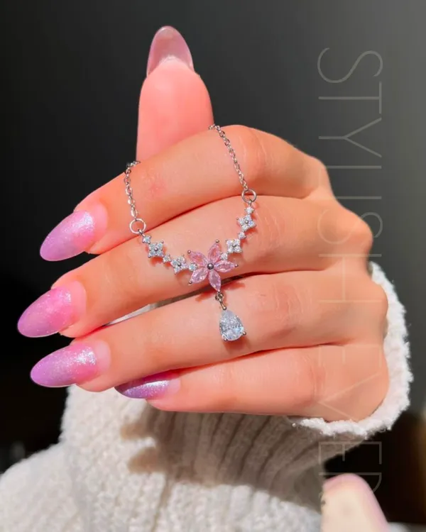 Lily_Flower_Chain_For_Women|_SILVER_925
