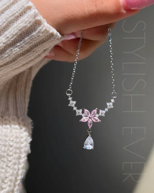 Lily_Flower_Chain_For_Women|_SILVER_925