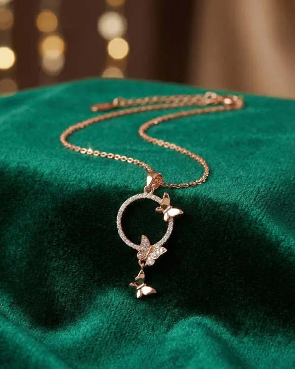 Floral_Butterfly_Chain_For_Women|_SILVER_925