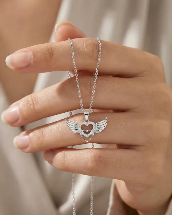 Angel_Wing_Heart_Chain_For_Women|_SILVER_925