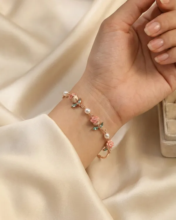 Floral_Rose_Bracelet_For_Women|_SILVER_925