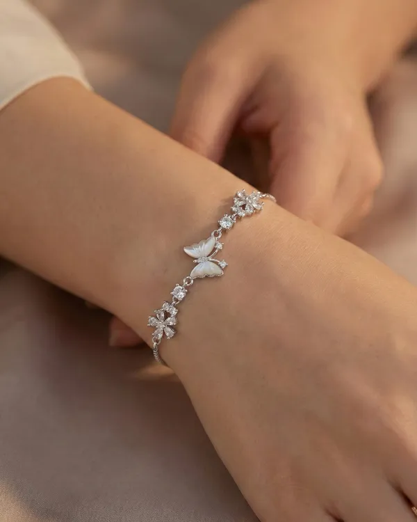 Mother_Of_Pearl_Butterfly__Bracelet_For_Women|_SILVER_925
